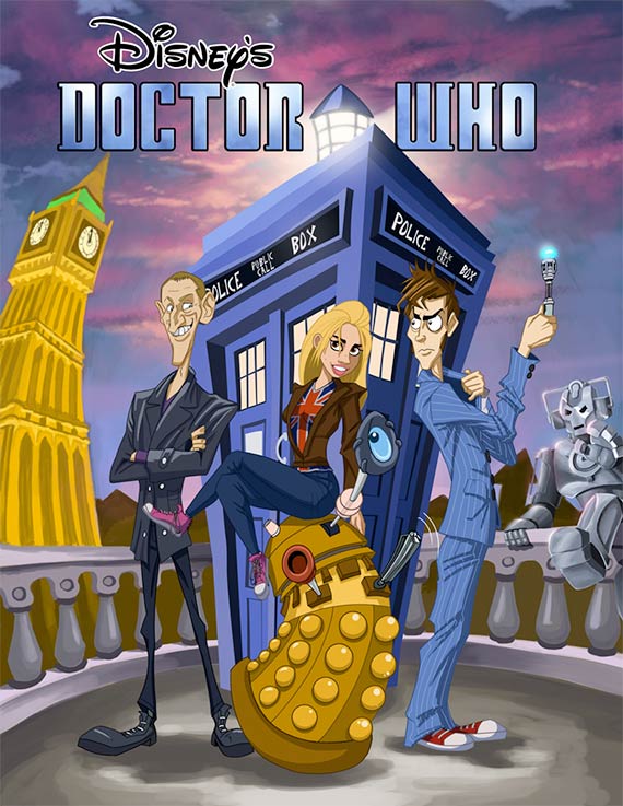 art-disney-doctor-who