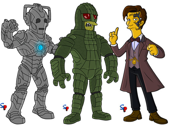 doctor-who-simpsons-ice-warrior-cybermen